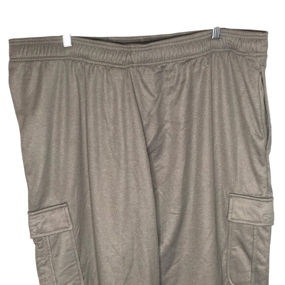 Reebok Pants Mens 3XL Gray Cargo Joggers Fleece Lined Elastic Waist Drawstring - Picture 13 of 16